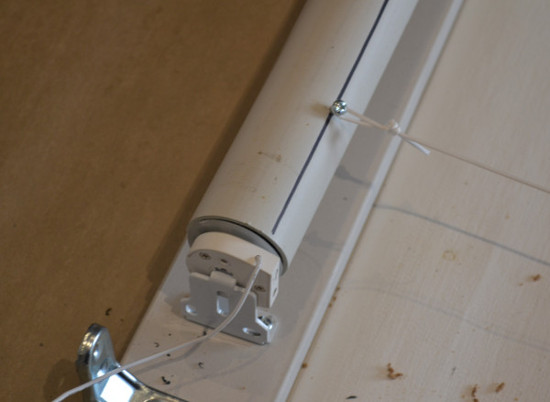 Roman blind with four cords measured accurately Roman blind with four cords measured accurately